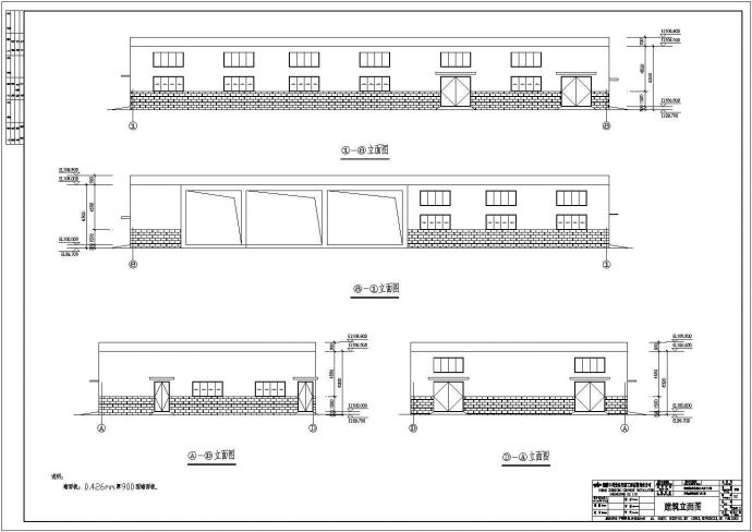 [湖南]某单层轻钢厂房设计扩初图（高7.2米）_图1