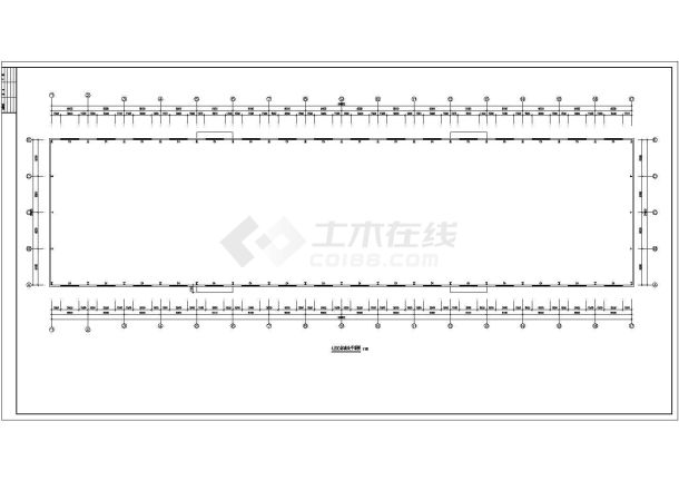 某跨度24米2350平方米刚结构厂房图纸（高7.2米）-图一