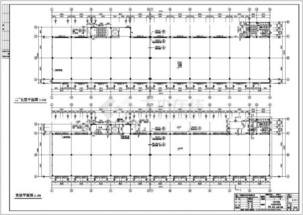 某地上六层钢筋混凝土框架厂房建筑施工图（高22.4米）-图二