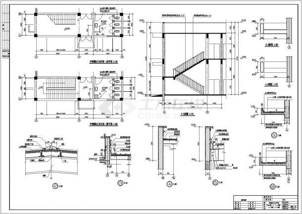 某1834.4平方米二层砖混结构厂房建筑施工图（高10.1米）-图二