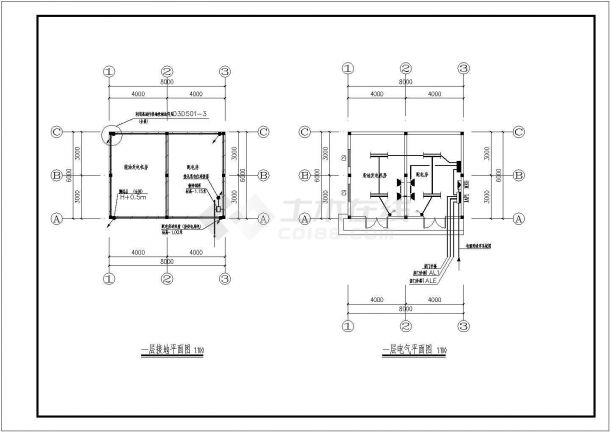 某地上七层钢筋混凝土结构门诊楼电气全套施工图（一级负荷）-图一