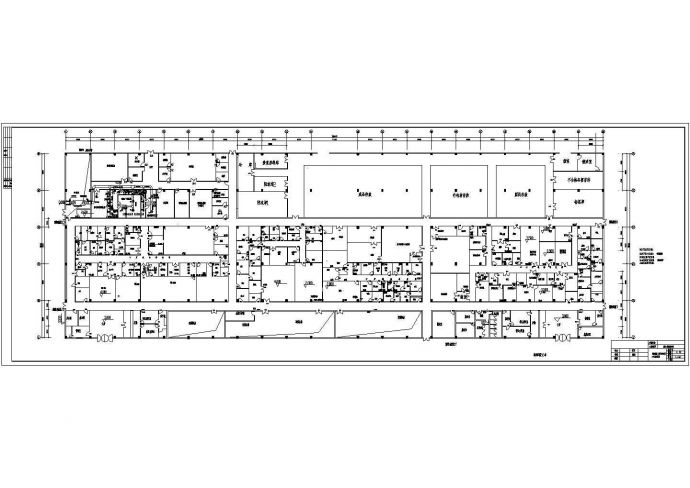 某工业厂区综合制剂车间设计施工图纸_图1