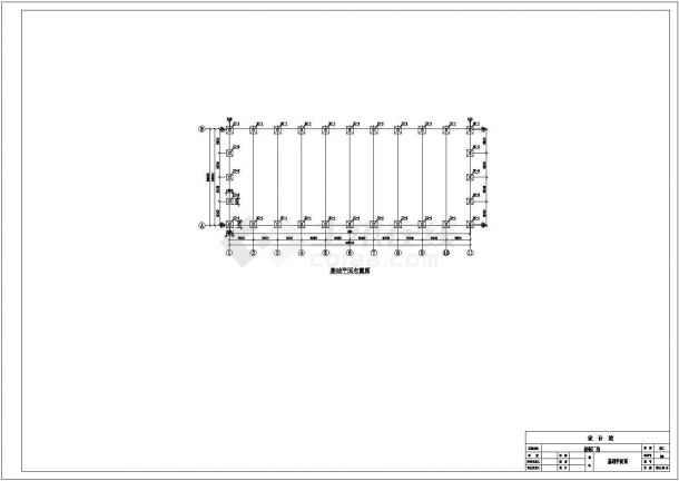 某跨度24m单层门式刚架钢结构施工图（独立基础）-图一