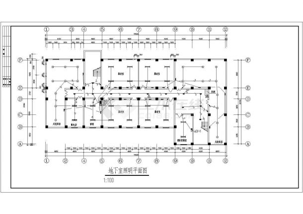 某地全套六层综合楼电气施工设计图纸-图一