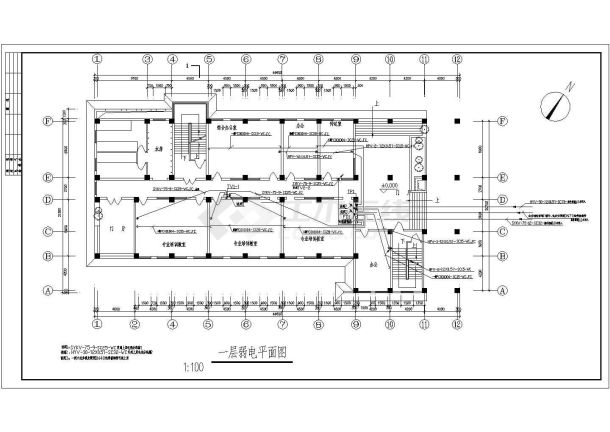 某地全套六层综合楼电气施工设计图纸-图二