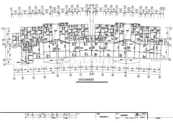 【南京】某框架结构小区住宅楼结构设计施工图-图二