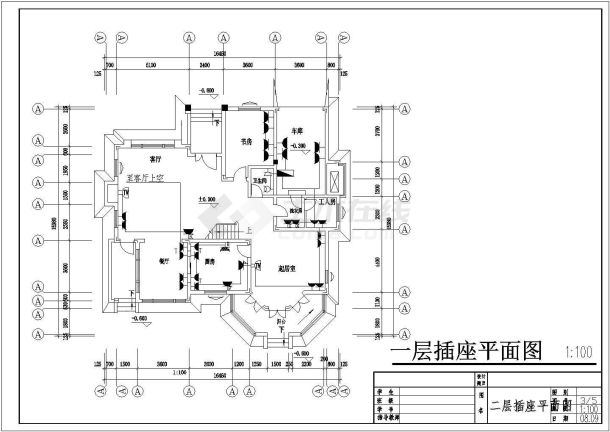 某地两层农村别墅建筑电气设计施工图-图二