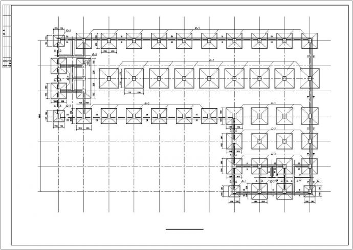 某带吊车地上四层门式刚架厂房结构设计图（6度抗震）_图1