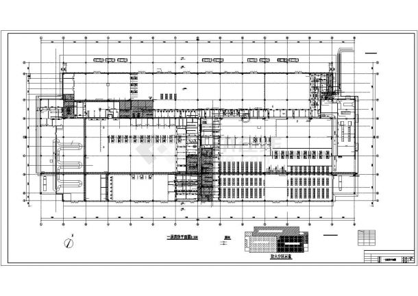 [南方]11160㎡大型客运站建筑给排水设计图纸（附50页设计说明水喷雾灭火）-图一