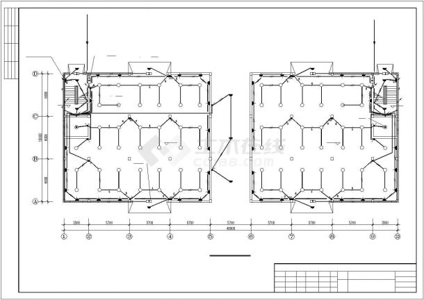 四层框架结构工艺厂房电气全套施工图-图一