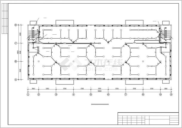 四层框架结构工艺厂房电气全套施工图-图二