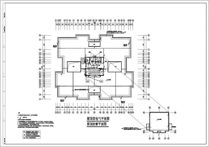 某高层住宅楼电气图及消防设计施工图_图1