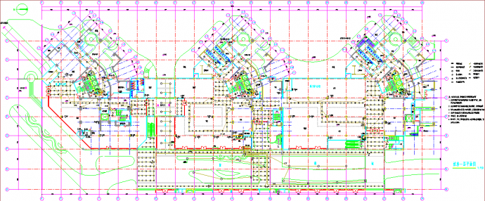 某高层商业办公楼电气施工设计图（共3张）_图1