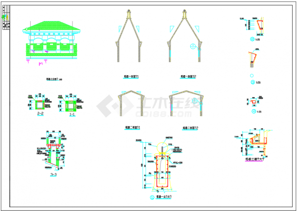 【江西】某四层框架结构公司综合楼结构设计施工图-图二