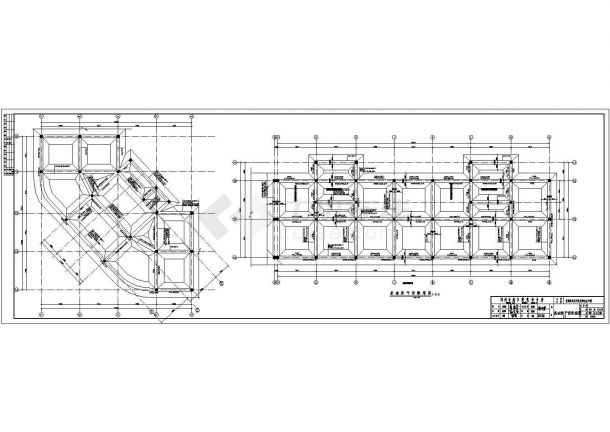 郑州某四层混凝土框架结构厂房施工图（灰土基础,条形基础）-图二