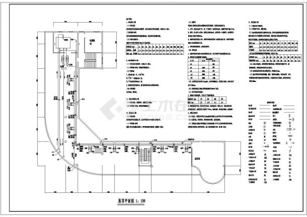 【武汉】某多层综合楼建筑给排水设计施工图-图二