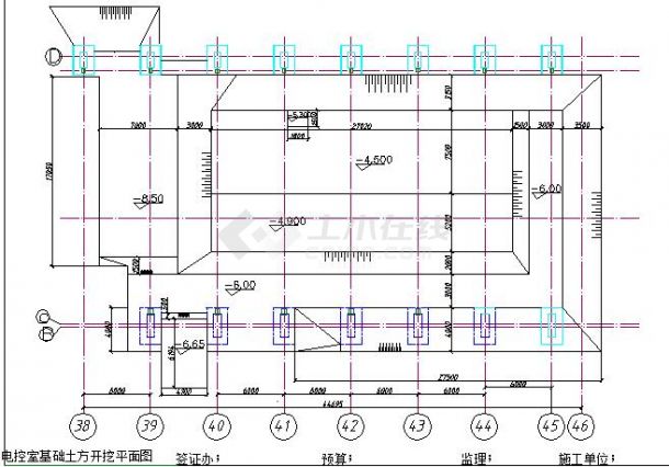 电控室基础土方全套设计施工平面图-图二
