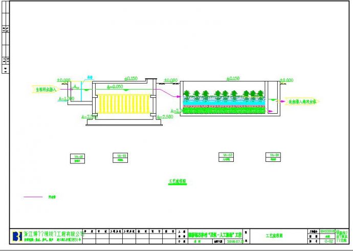 农村污水处理施工CAD参考图_图1