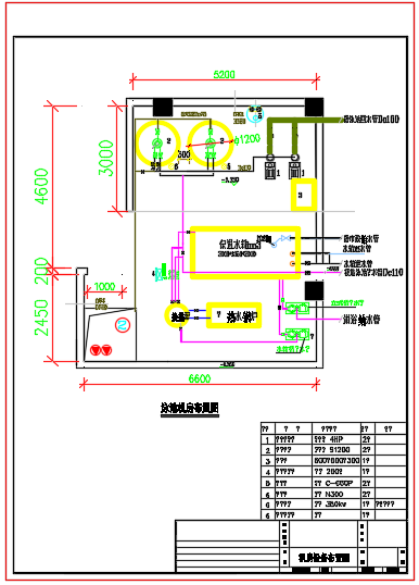 【苏州】某会所室内游泳池给排水设计施工图_图1