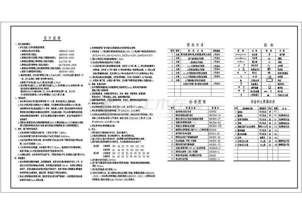 【河南】某六层住宅楼给排水设计施工图-图一