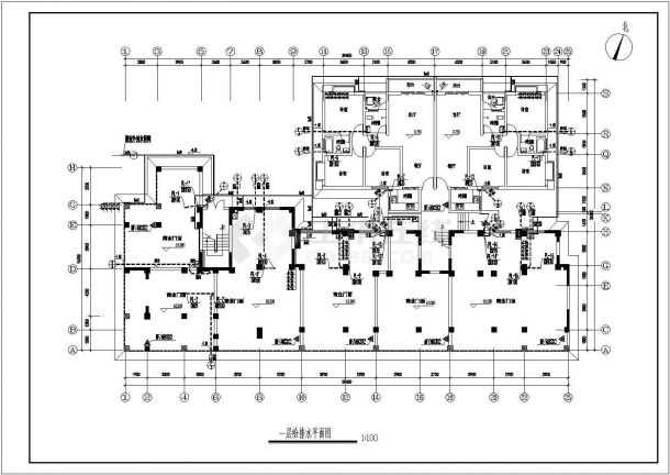 【北京】3713.7㎡某七层住宅楼给排水设计施工图-图二