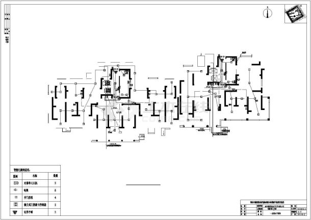 带地下室弱电高层电气平面设计施工图-图二
