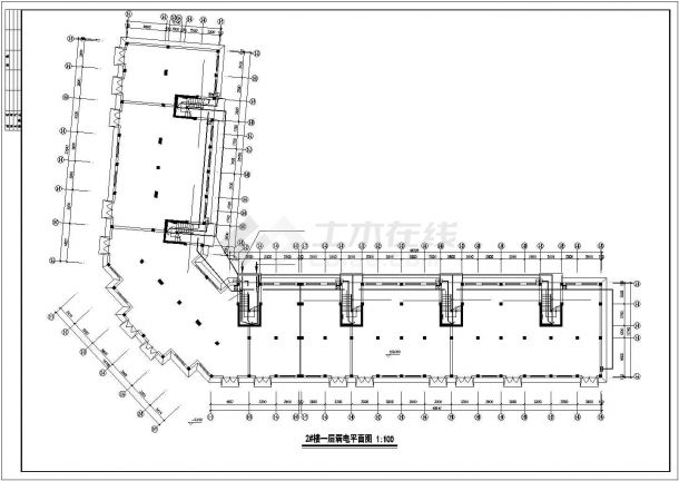 Full set of electrical construction design drawing for lighting of multi-storey residential building - Figure 1