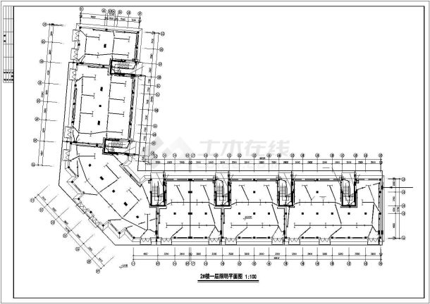  Full set of electrical construction design drawing for lighting of multi-storey residential building - Figure 2