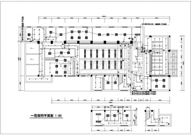 杭州某四层公安局办公楼装修电气图纸-图二