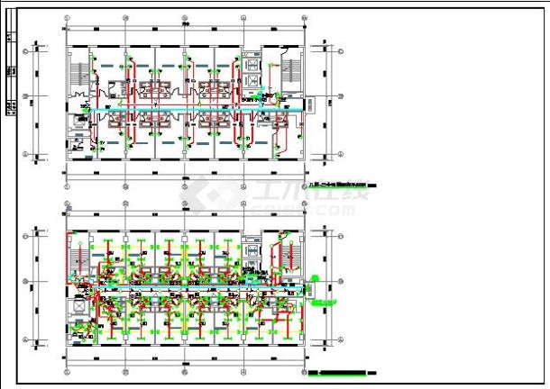 综合办公楼二十五层电气施工设计系统图-图二
