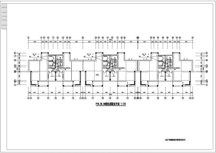 居住区住宅楼带地下室弱电施工设计图_图1