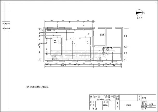 某机组供热热力站电气部分设计图纸（含设计说明）-图二