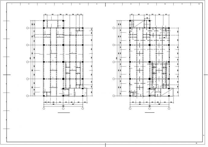 商业综合楼框剪结构电控楼结构全套施工图_图1