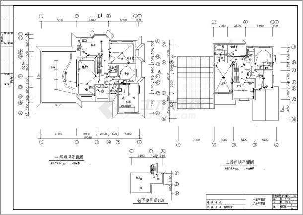 某地二层新农村房屋电气设计施工图-图二