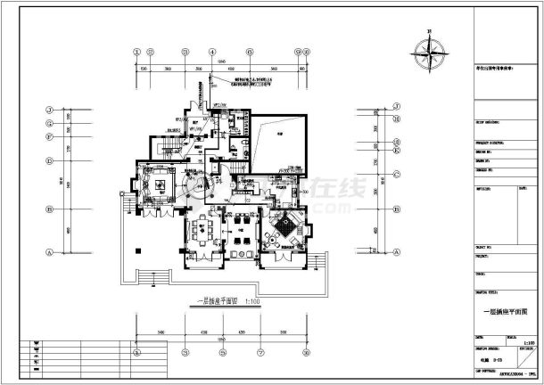 某200㎡三层别墅装饰电气施工图纸（普通多层建筑）-图二