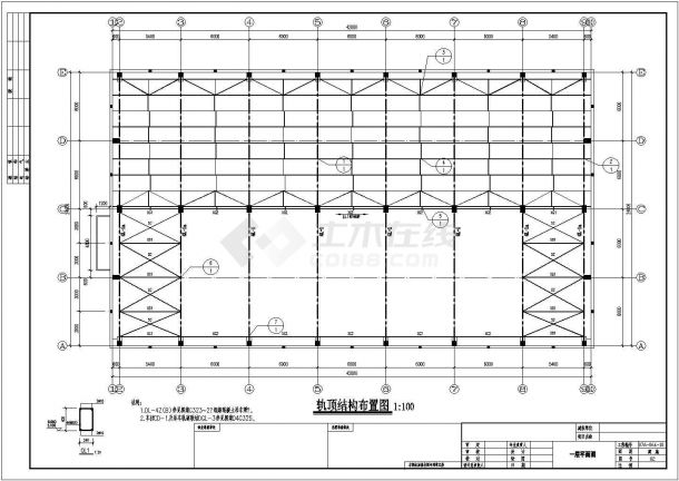 某12米跨单层门式刚架车间厂房结构设计图（独立基础）-图二
