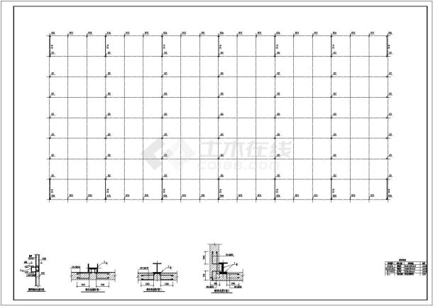 [安徽]某22米跨单层门式刚架厂房结构设计图（独立基础）-图一