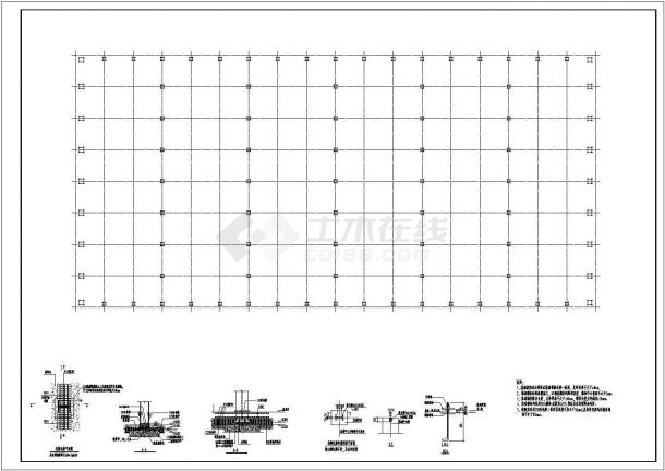 [安徽]某22米跨单层门式刚架厂房结构设计图（独立基础）-图二