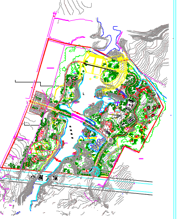 某地公园景观规划设计平面布置详图_图1