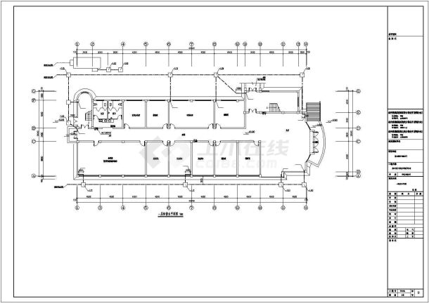 高级中学科研办公综合楼建筑设计图-图一