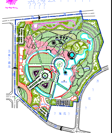 某地区小型公园详细景观规划设计总图