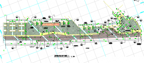 某市小型桥南公园景观设计详细施工图-图二
