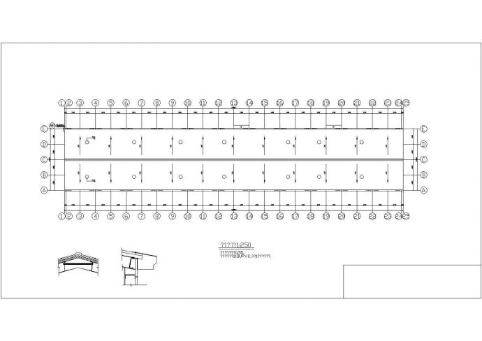 某30米跨单层钢结构厂房结构设计图（独立基础）_图1