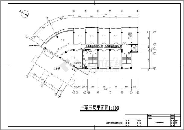 某七层小型综合楼给排水消防设计图-图二