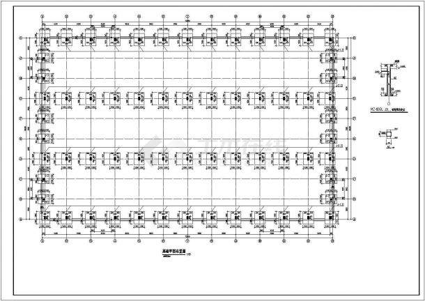 无锡某排架结构单层厂房结构设计图（砌体结构,钢筋混凝土结构,钢结构）-图二