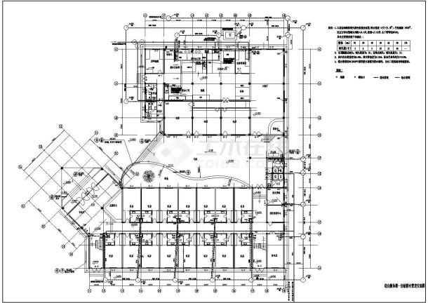 某三层电厂综合办公楼给排水及消防施工图-图二