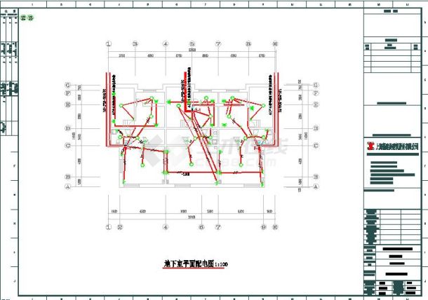 带地下室三层别墅电气设计施工图 23x14-图一