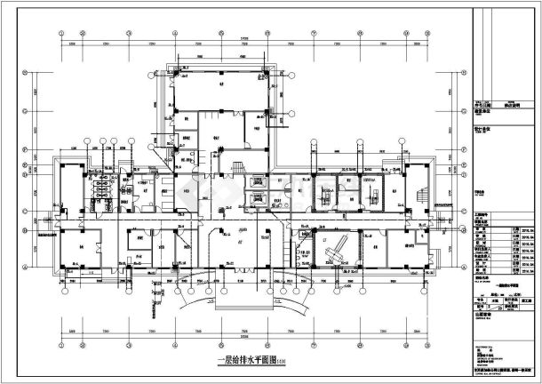 四川某县六层医院给排水消防设计图-图二