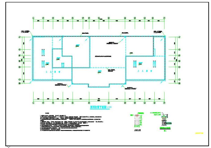 办公楼电气施工图及餐厅厨房配电箱系统图_图1