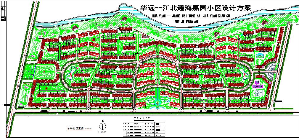 某地江北通海嘉园景观设计详细规划图
